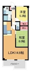ルネ芦屋親王塚の間取図
