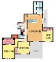 写真:シークリサンス岡本 3階301の間取図