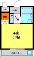 シャトー栄根Ⅱの間取図