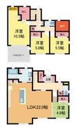 涼風町戸建の間取図