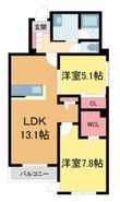 写真:キラナ 2階201の間取図