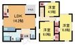 段上町貸戸建D棟の間取図