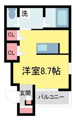 拡大写真:あんしん+VerM五ケ山22-2001 1階102の間取り