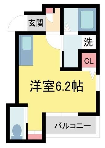 拡大写真:あんしん+VerM五ケ山22-2001 2階202の間取り