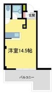 写真:ハウゼ芦屋 3階305の間取図