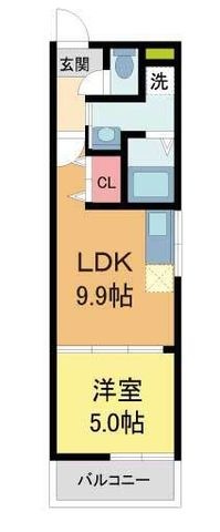 拡大写真:フジパレス池田南Ⅲ 2階302の間取り