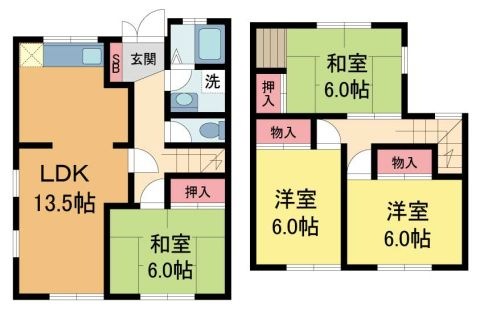 拡大写真:ビオラハウスII 1階6の間取り