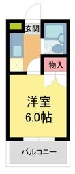 写真:ジョイ甲子園 1階108の間取図