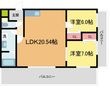 写真:MESSAGE苦楽園三番町 3階305の間取図