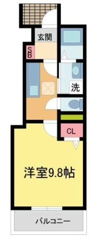 拡大写真:ノースバレイII 1階101の間取り
