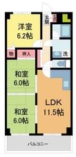 インペリアル花屋敷の間取図
