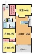 芦屋CUBE山手の間取図