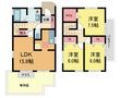 村山戸建借家の間取図