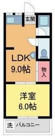 写真：売布ハイツ2階の間取図