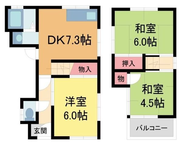 拡大写真:宝塚市安倉南4丁目 1階-の間取り