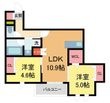 ブルーメ夙川の間取図