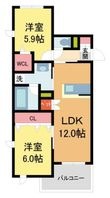 ブルーメ夙川の間取図