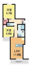 LaLaBrezza芦屋翠ヶ丘の間取図