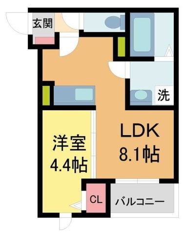 拡大写真:kit石橋阪大前 2階204の間取り