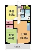 写真:メゾンボヌール 4階403の間取図