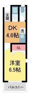 写真:カーサ芙蓉 3階301の間取図