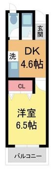 写真：カーサ芙蓉 2階203の間取図