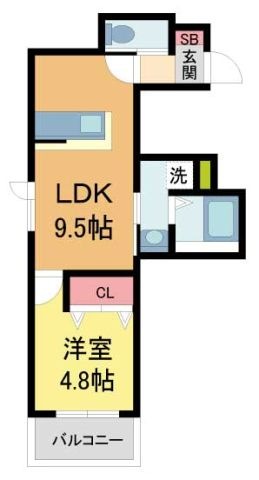 拡大写真:HEBEL MAISON 甲子園口北町South 2階205の間取り