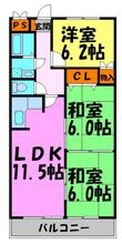 インペリアル花屋敷の間取図