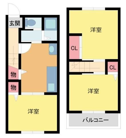 拡大写真:久代コート 1階103の間取り