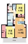 シャーメゾンガーデンズ夙川松園町の間取図