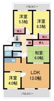写真:フェルザ西宮 2階205の間取図