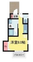 フラットソラの間取図