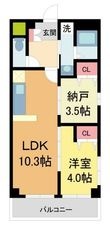 写真：グランジュテ寺畑5階の間取図