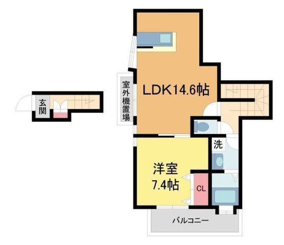 拡大写真:フォート本山中町 1階202の間取り