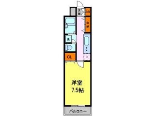 拡大写真:スマート花屋敷 2階205の間取り