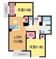 写真:シャーメゾングランデール御影 3階303の間取図
