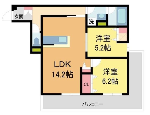 拡大写真:D-residence荘園 B 1階103の間取り