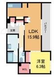 写真:シークリサンス岡本 2階203の間取図