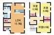 グリーンメゾン山本B棟の間取図