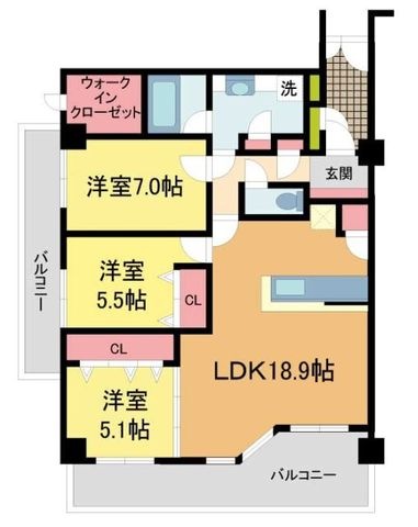 拡大写真：イトーピア夙川結善町 2Fの間取り