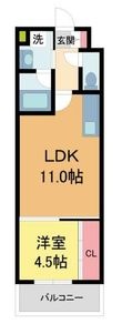 グランツ石橋の間取図