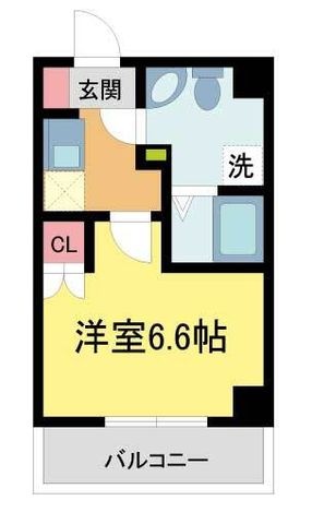 拡大写真:ウインズコート石橋 7階702の間取り