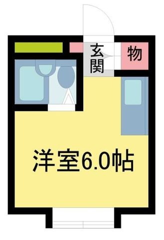 拡大写真：池田グリーンハイツ 2階202の間取り