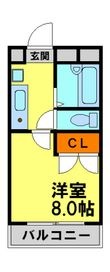 写真:南花屋敷エイティーンハウス 3階306の間取図