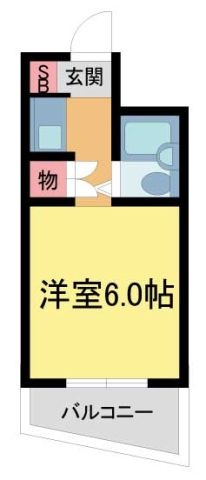 拡大写真:上中マンション 3階302の間取り