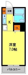 写真:メゾン鼓ヶ滝 5階503の間取図