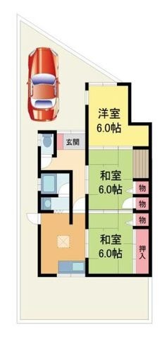 拡大写真:宝塚市小林3丁目 1階-の間取り