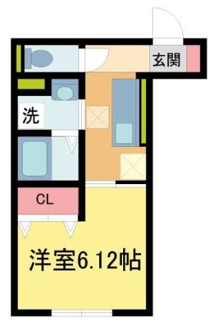 拡大写真：D-roomクロス 1階103の間取り