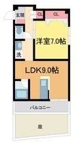 グランドハイツ浜甲子園の間取図