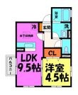 写真:Excella見野(エクセラミノ) 2階205の間取図
